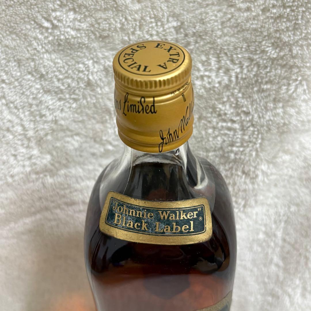 【ジョニーウォーカー　ブラックラベル】特級 白紋章 750mlウイスキー 古酒