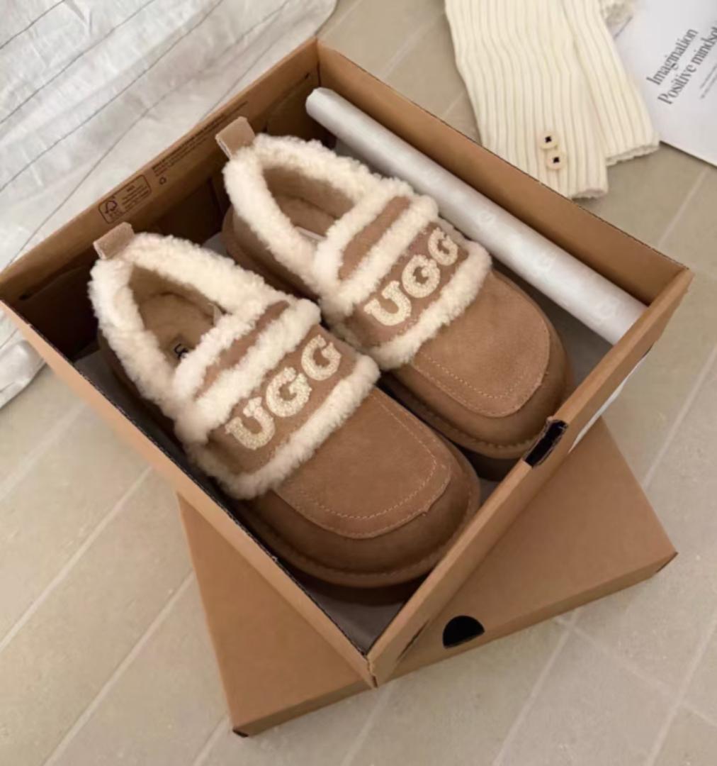 UGG アグ　チェスナット スリッポンムートンブーツ 厚底 24cm