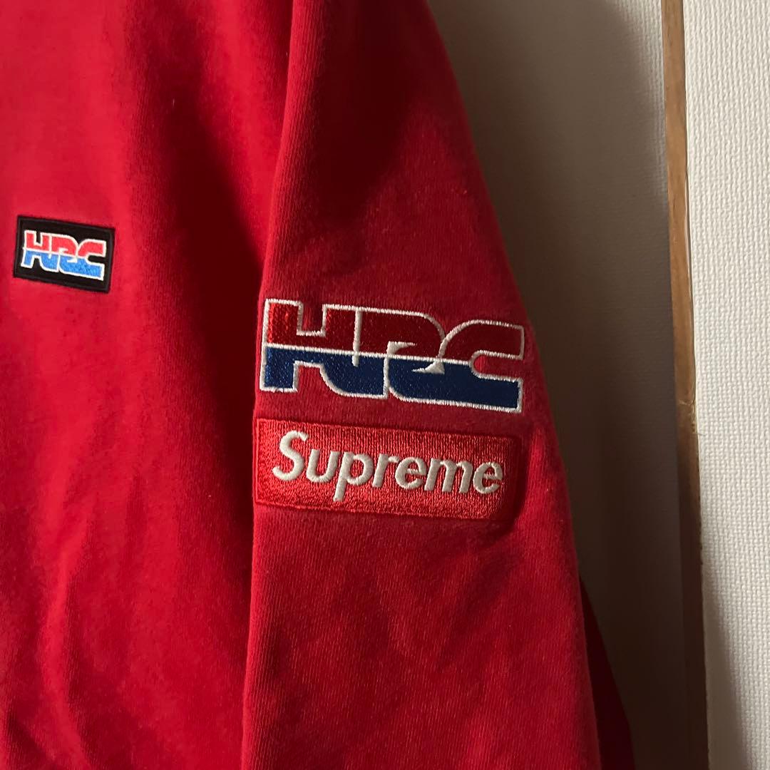 完売品 赤L HONDA Fox Racing Crewneck