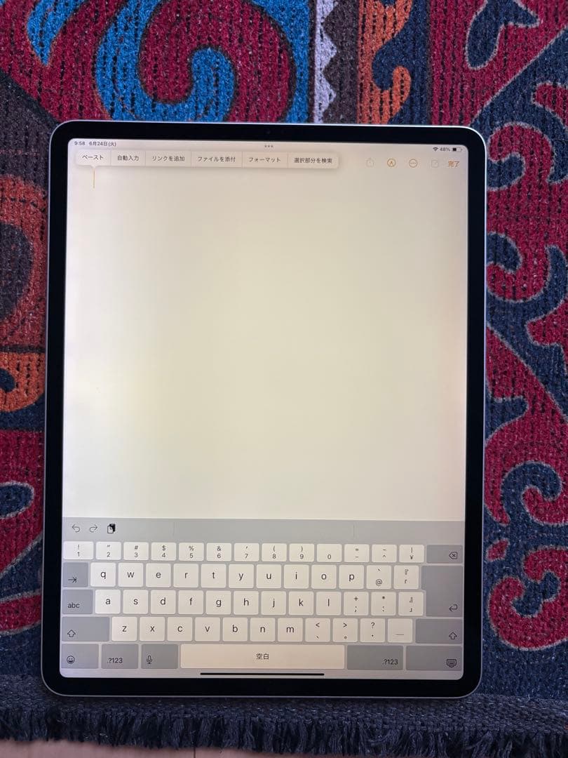 ipad pro12.9の第3世代 256GB ジャンク扱い