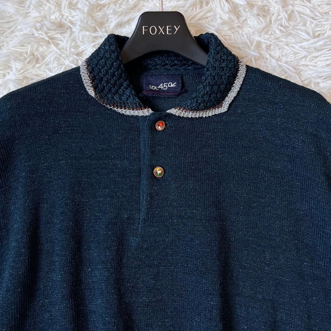 45R ギマ ニットソー の M ポロ（ インディゴ ）