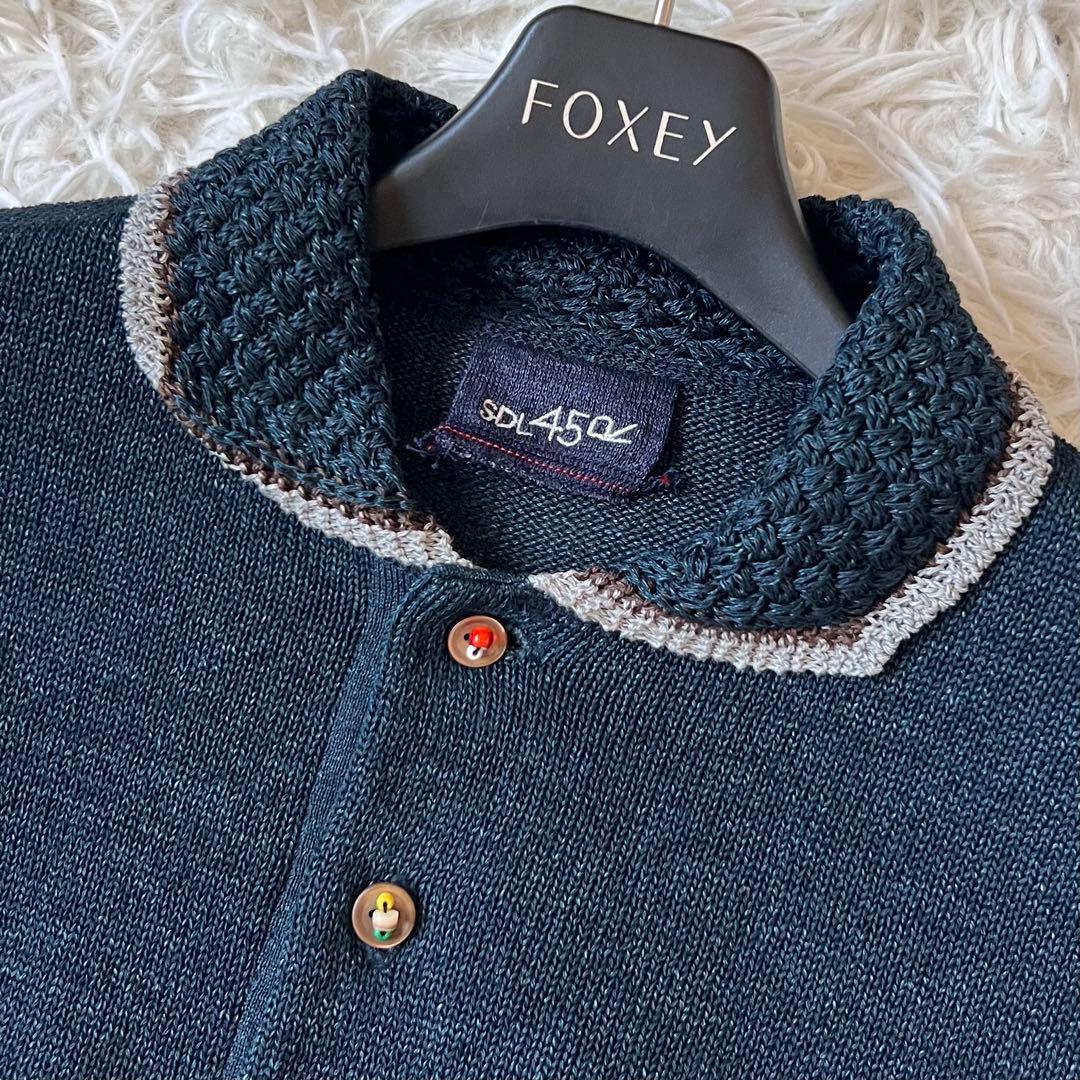 45R ギマ ニットソー の M ポロ（ インディゴ ）