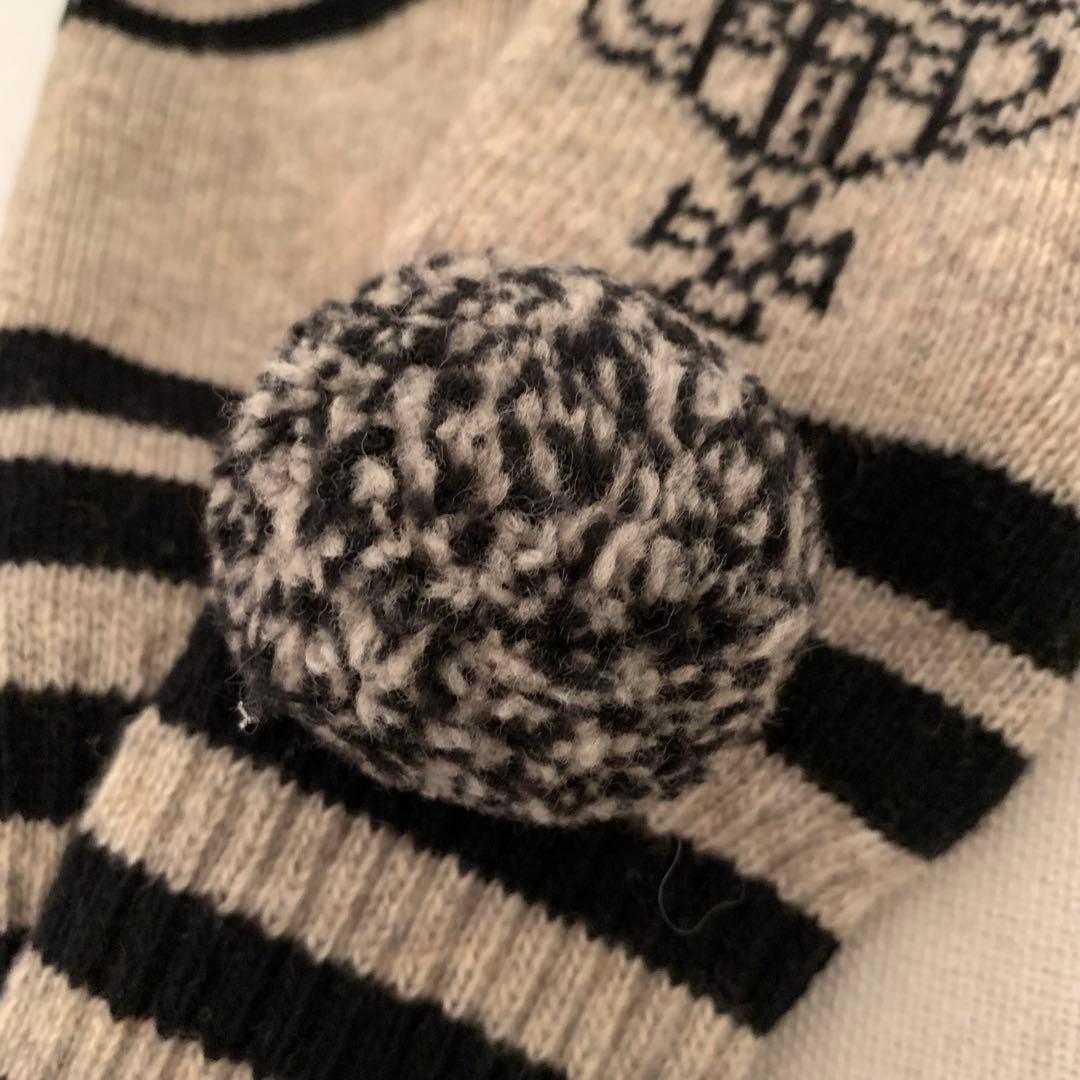 ヴィヴィアンウエストウッド ポンポン付きニット手袋