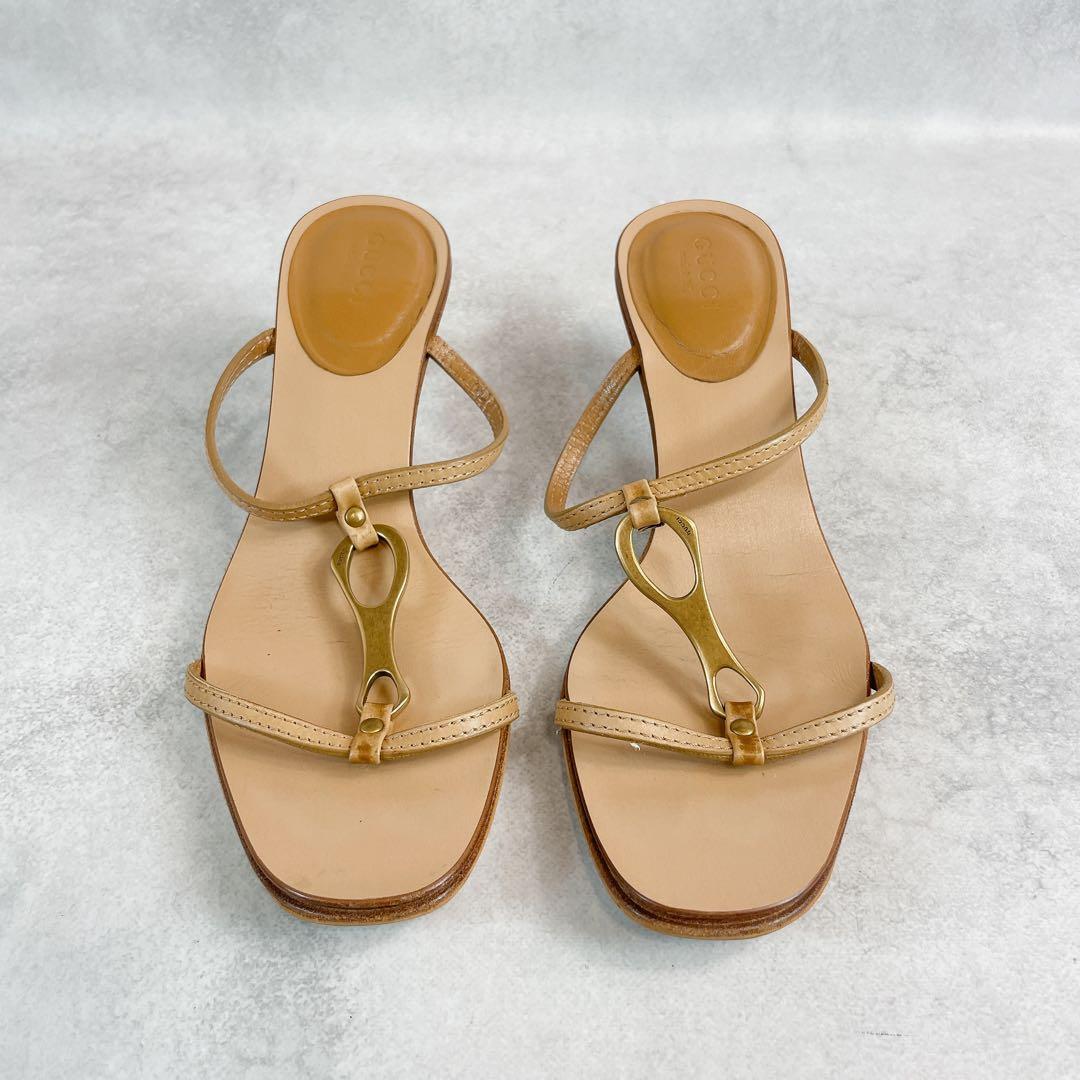 靴 Vintage Gucci Horsebit Sandals 5C