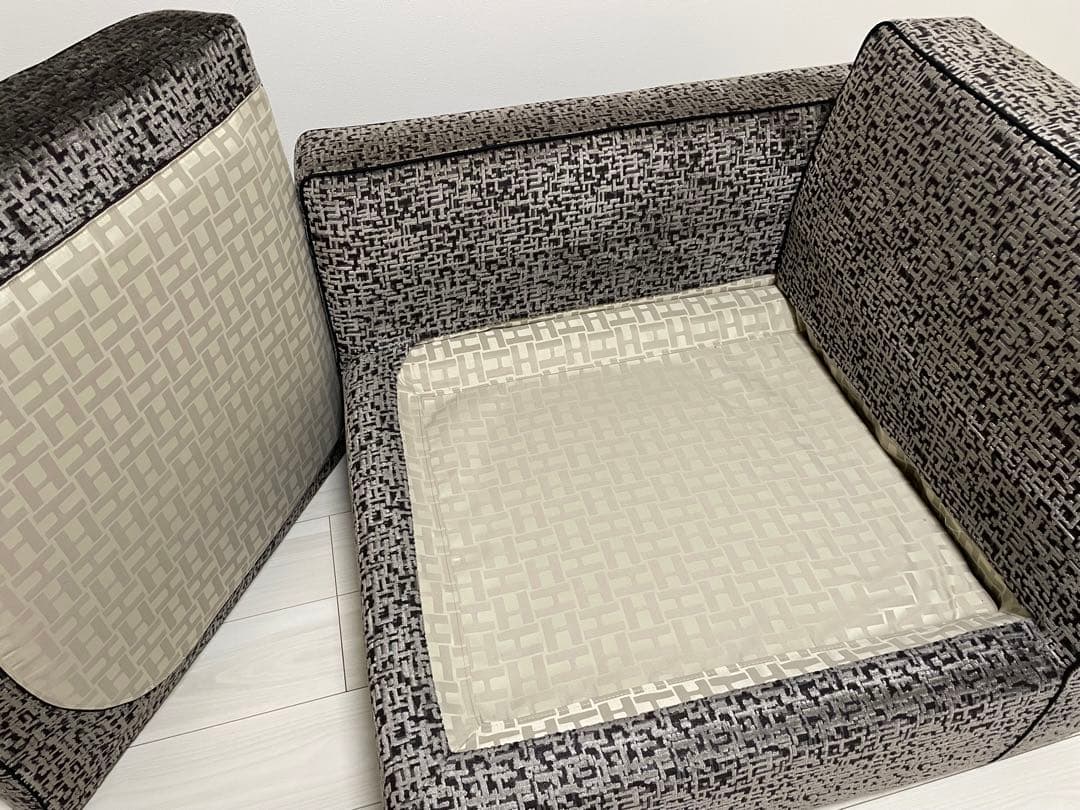 【Hiro】[定価39万円]美品HUKLA LEPIDUS片肘ソファ