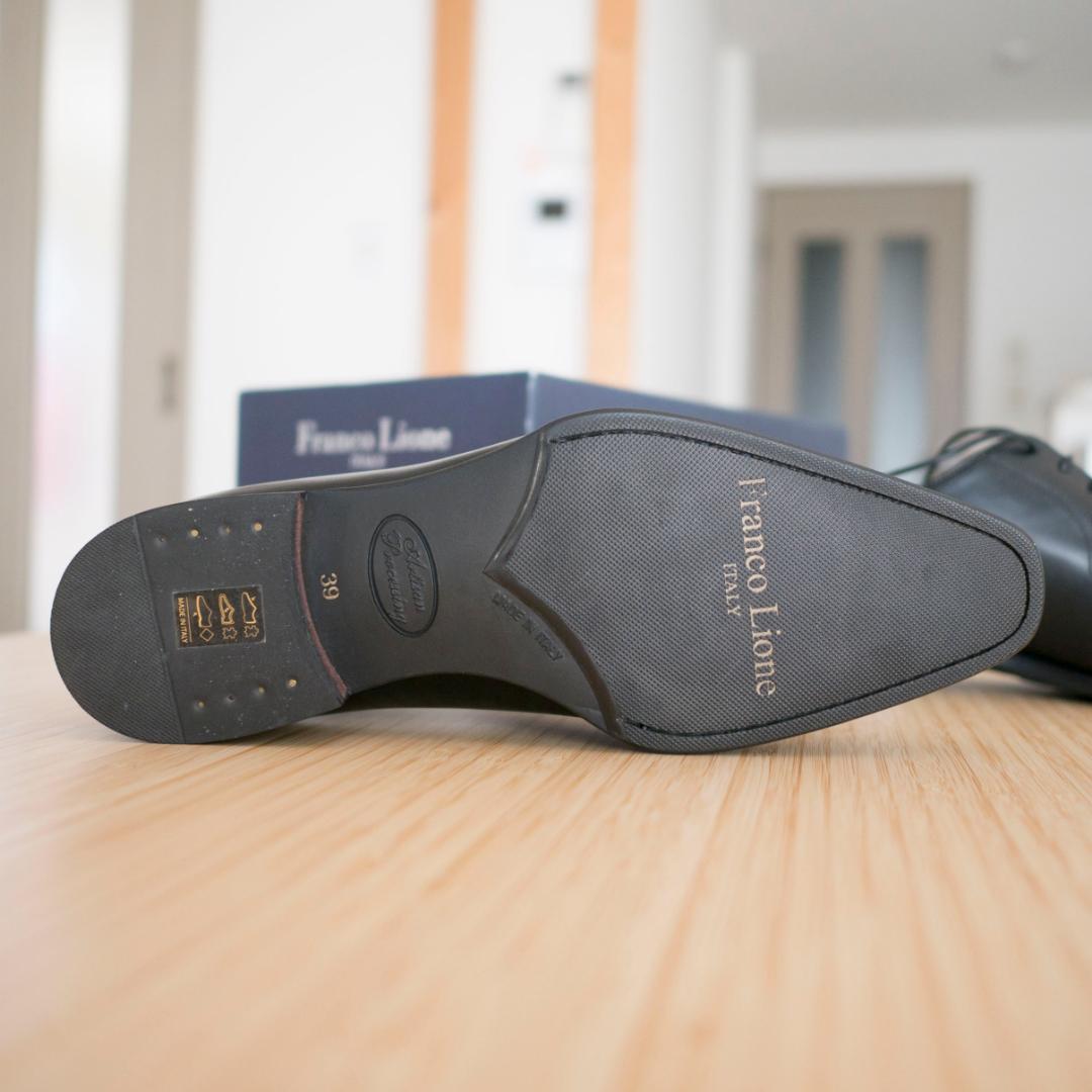 新品未使用 Franco Lione 39号24.5cm イタリア製 革靴 本革