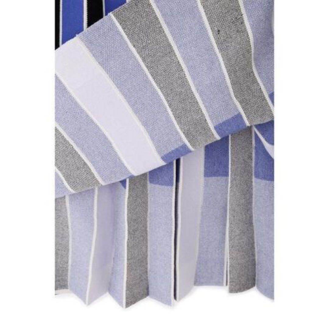 【クリーニング済み】 ジオメトリックプリーツニットワンピース 38