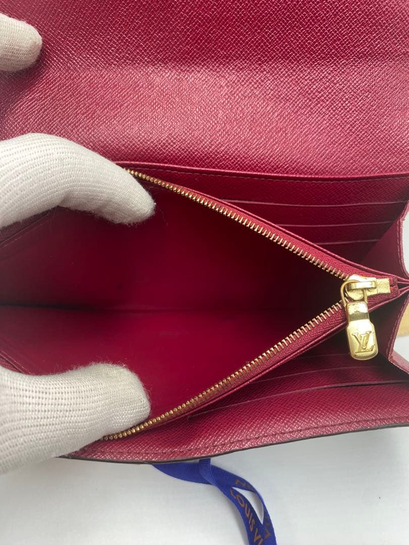 ルイヴィトン モノグラム 新型ポルトフォイユサラ フューシャピンク 長財布