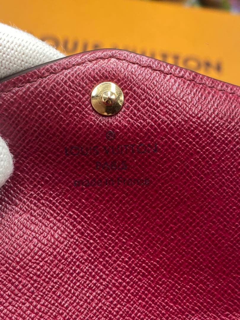 ルイヴィトン モノグラム 新型ポルトフォイユサラ フューシャピンク 長財布