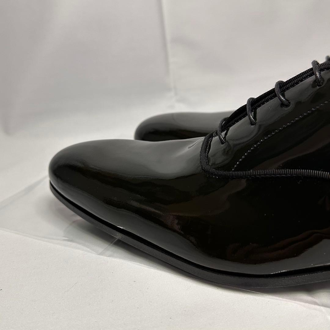 新品未使用☆ランバン☆エナメルシューズ☆ブラック☆本革☆オペラパンプス☆201