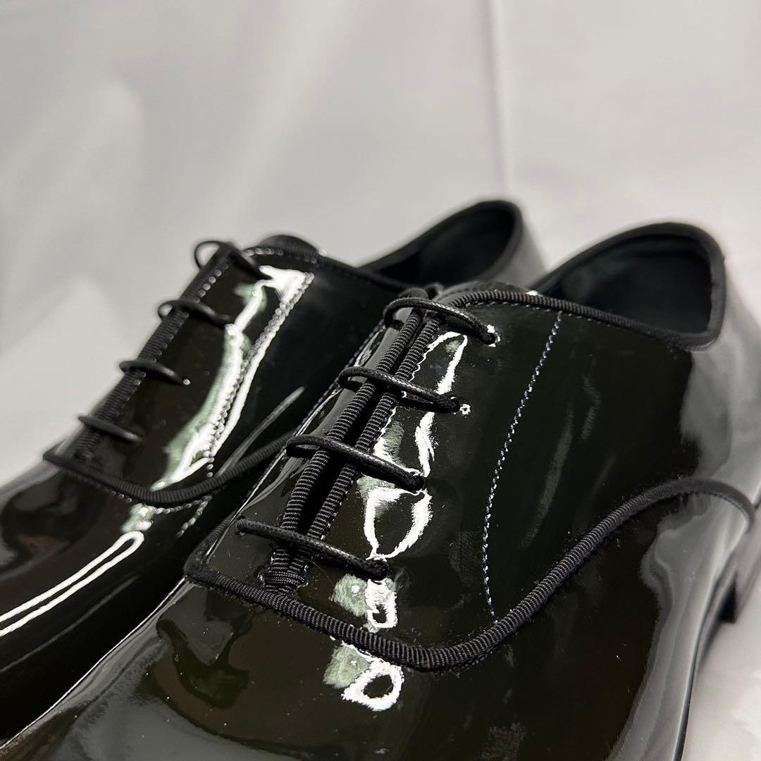 新品未使用☆ランバン☆エナメルシューズ☆ブラック☆本革☆オペラパンプス☆201