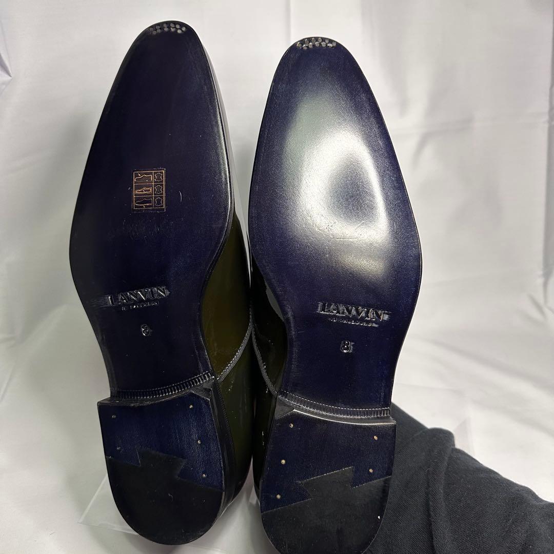 新品未使用☆ランバン☆エナメルシューズ☆ブラック☆本革☆オペラパンプス☆201