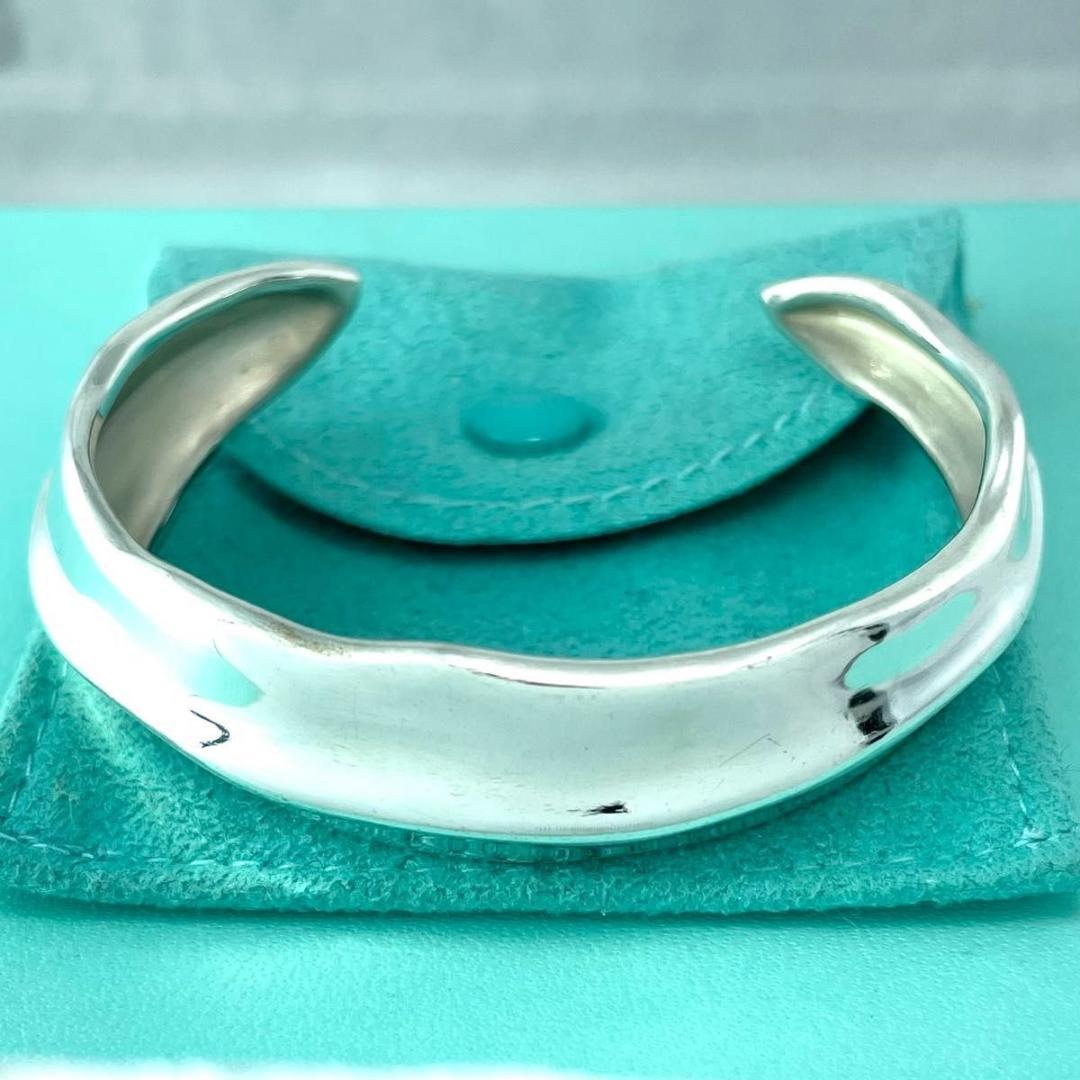 オールドティファニー リーフ カフ バングル ブレスレット MP1fe