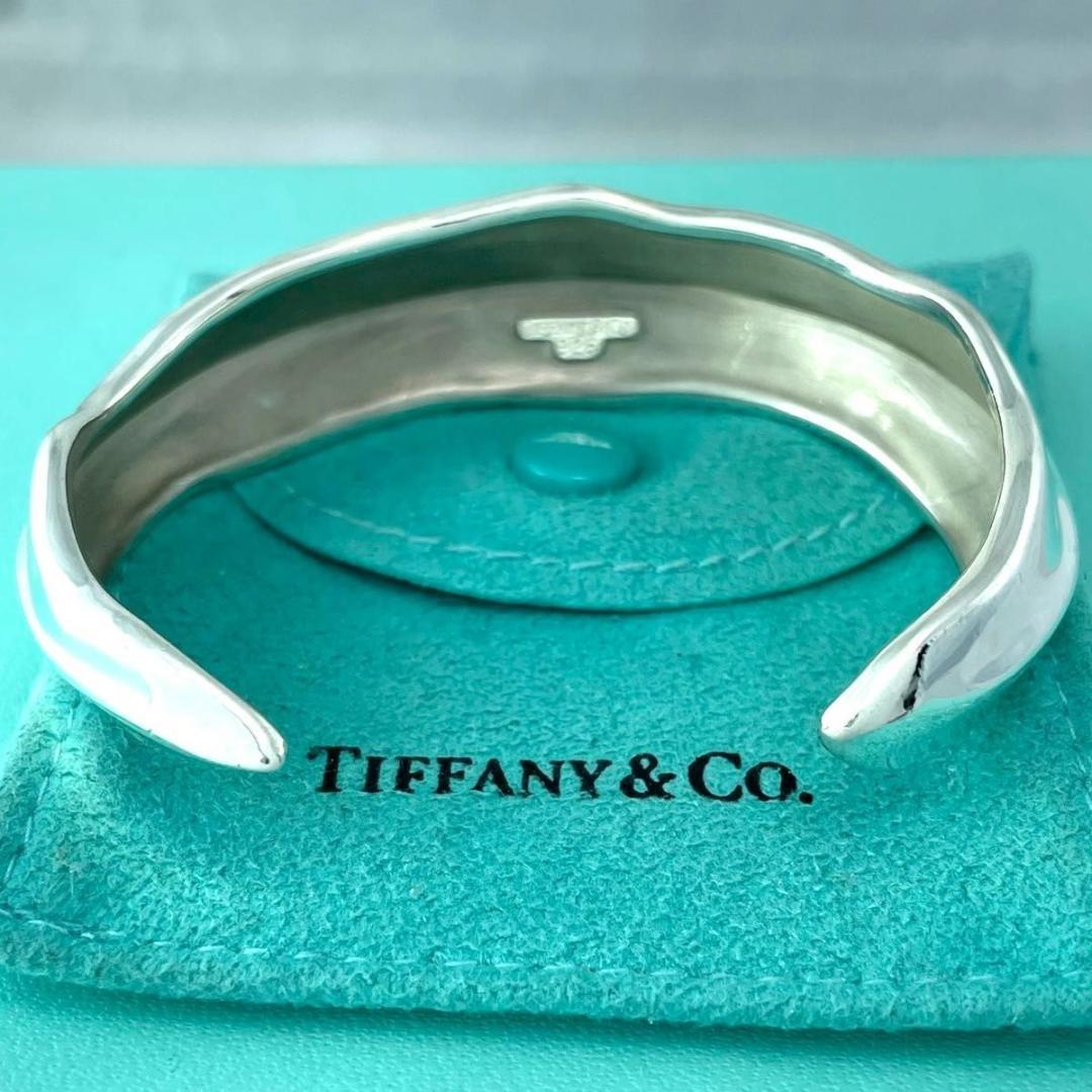 オールドティファニー リーフ カフ バングル ブレスレット MP1fe