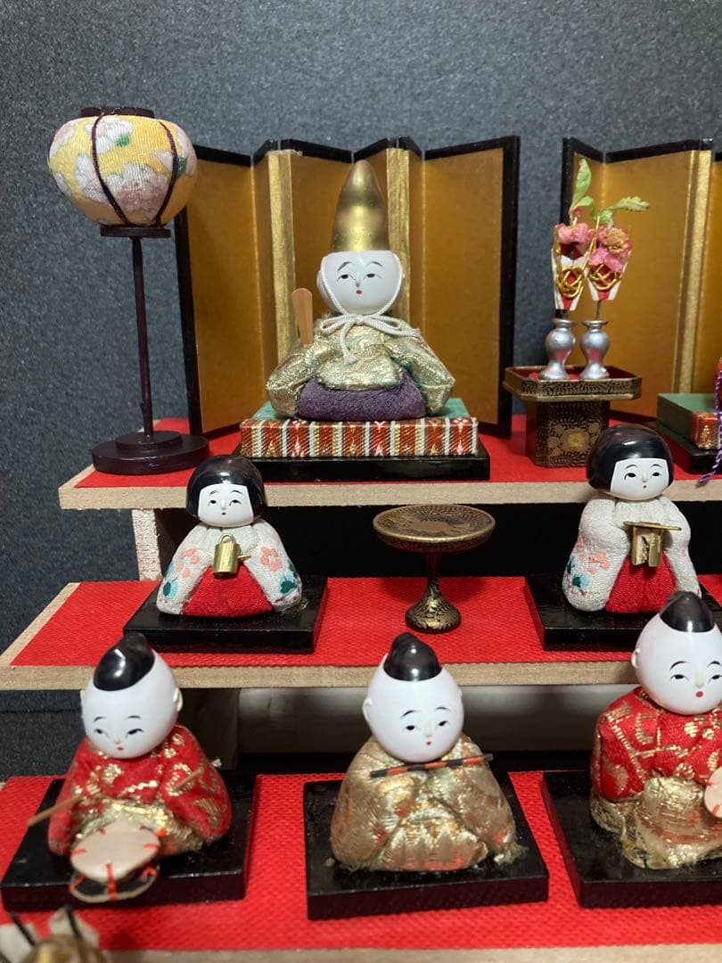 雛人形　るんるんるん　豆雛のみ　木目込み十五人揃え