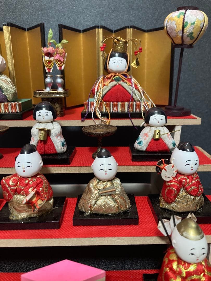 雛人形　るんるんるん　豆雛のみ　木目込み十五人揃え
