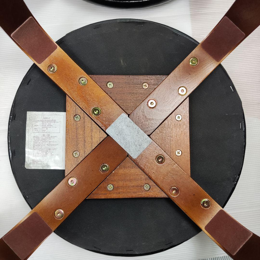 【数日セール】スツール　丸椅子　4脚セット　ブラック