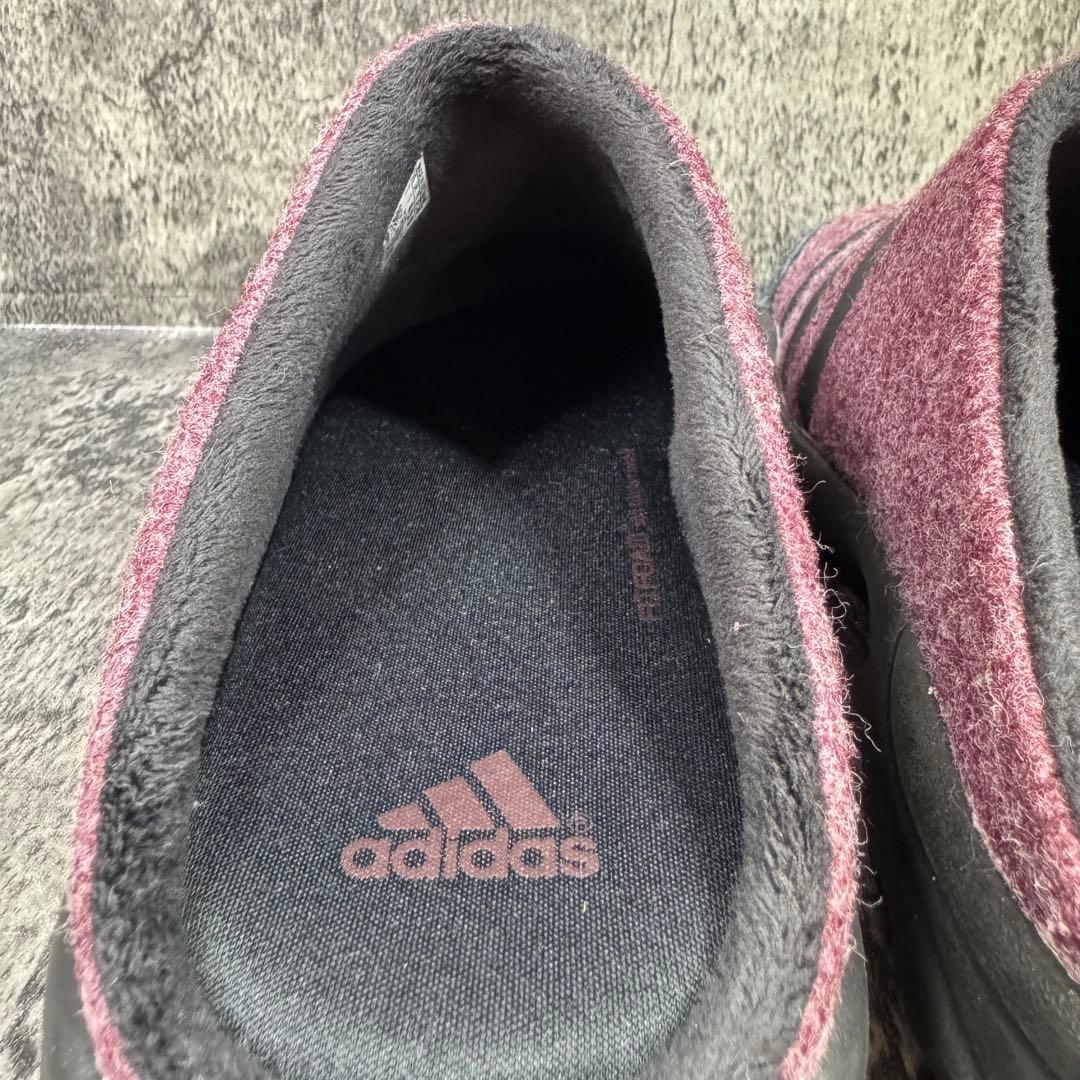 【美品】adidas トアロ クロッグ サンダル ワイン ブラック 25.5