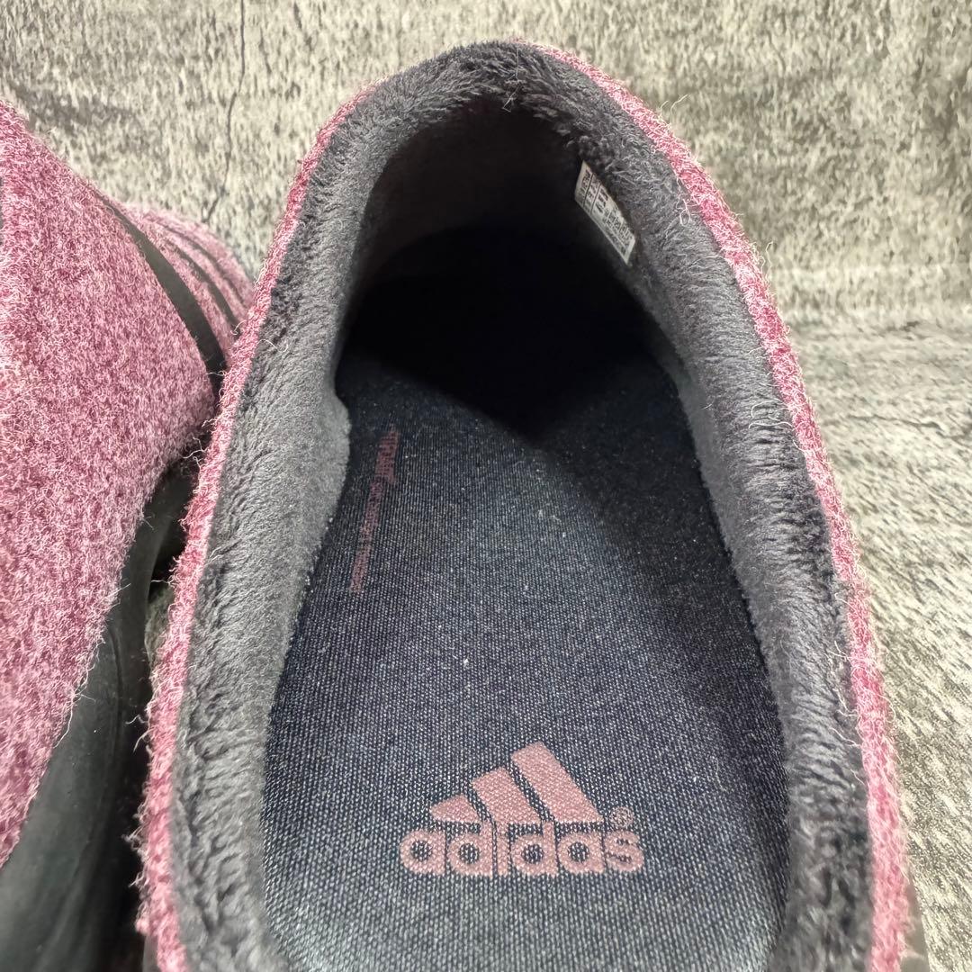 【美品】adidas トアロ クロッグ サンダル ワイン ブラック 25.5