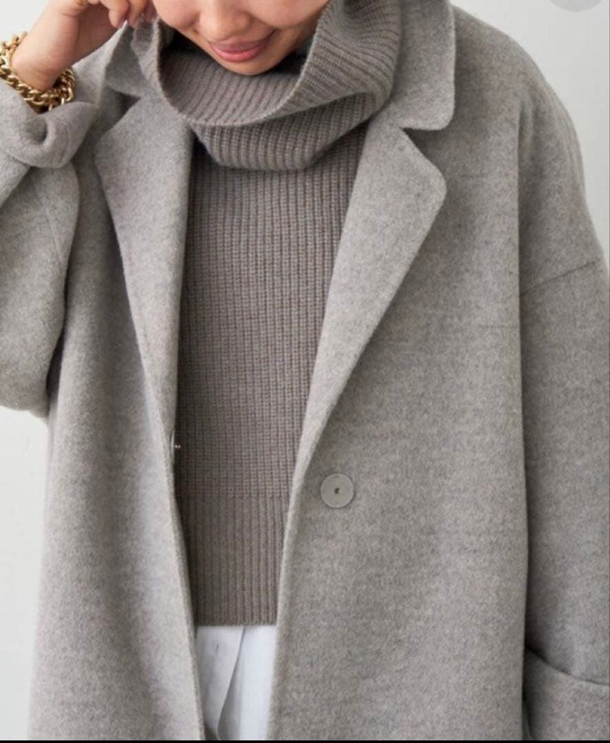 YVES SALOMON イヴ サロモン　フロントニットウェア