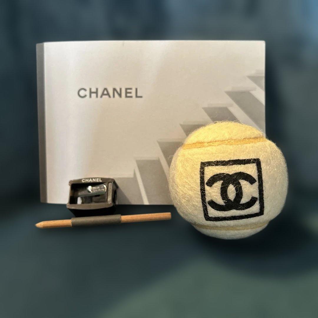 【希少品】シャネルCHANEL 非売品　テニスボール　ノート　ミニ鉛筆　鉛筆削り