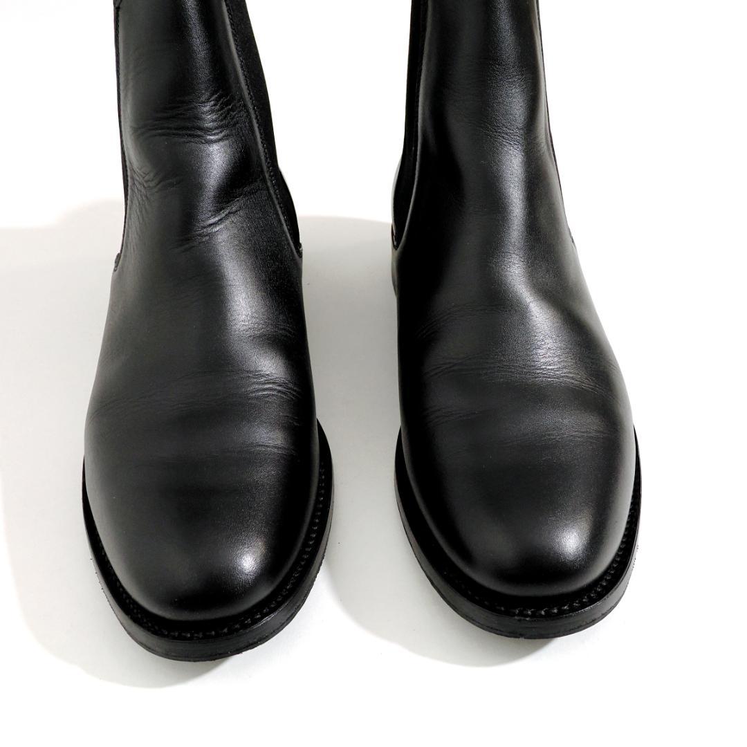 英国製 サンダース SANDERS サイドゴアブーツ チェルシーブーツ 黒