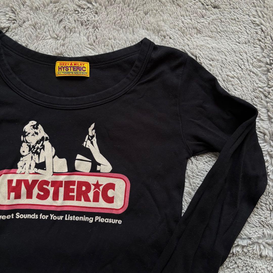 【超激レア】HYSTERIC グラフィック長袖Tシャツ ブラック チビt