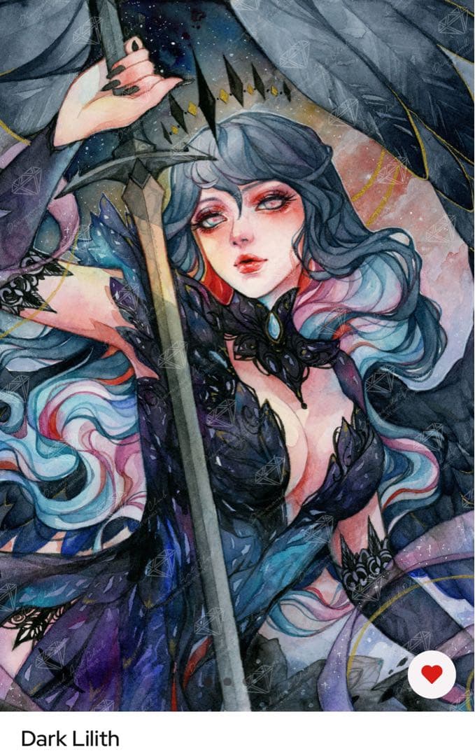 ダイヤモンドアートクラブ Dark Lilith