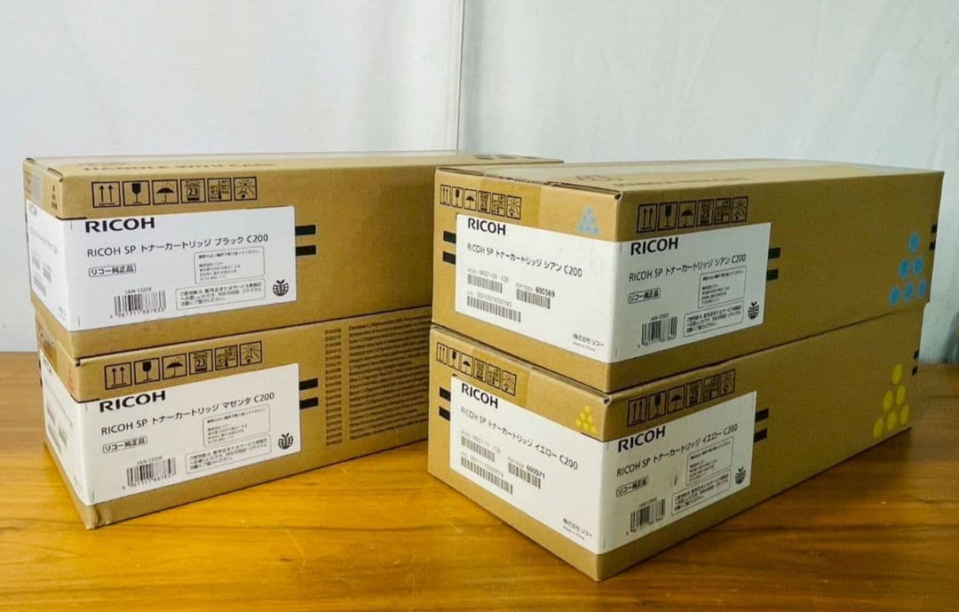 【sr/10.31/27】RICOH SP トナーカートリッジ C200 4色
