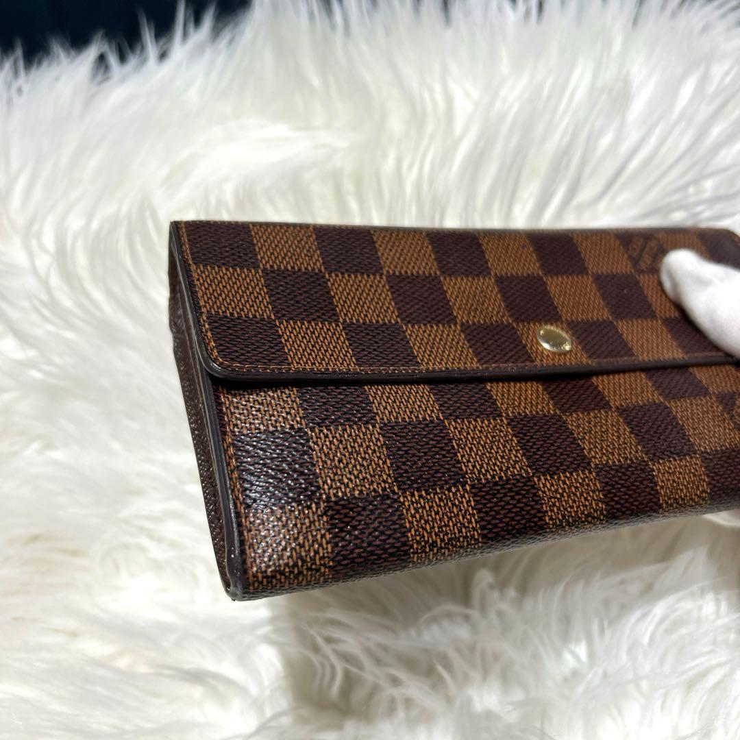 ルイヴィトン ポルトフォイユサラ ダミエエビヌ N61734
