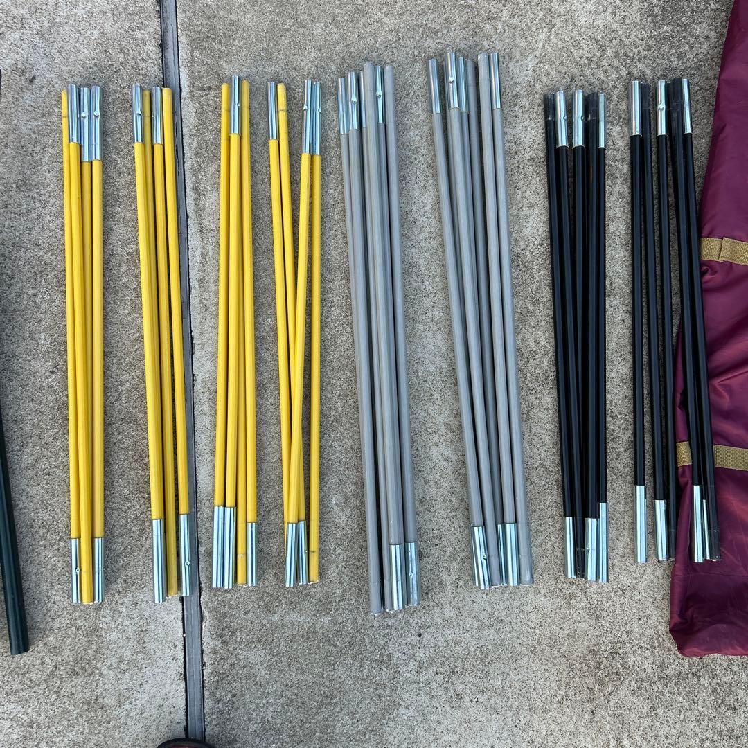 【訳あり】ラウンドスクリーン2ルームハウス　バーガンディ　コールマン　シート