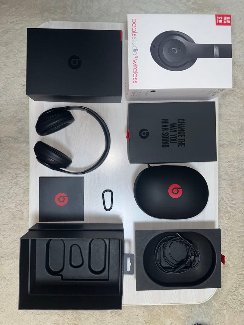 箱付属品ありBeats studio3 ワイヤレスヘッドホン 黒