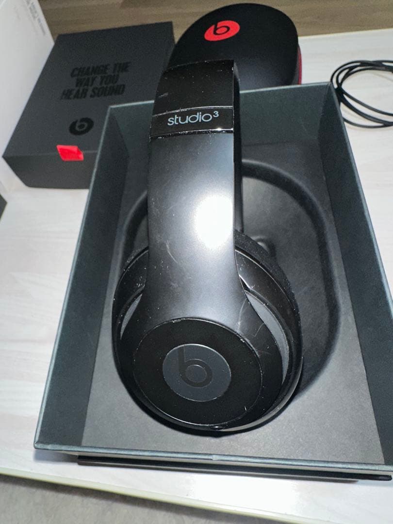 箱付属品ありBeats studio3 ワイヤレスヘッドホン 黒