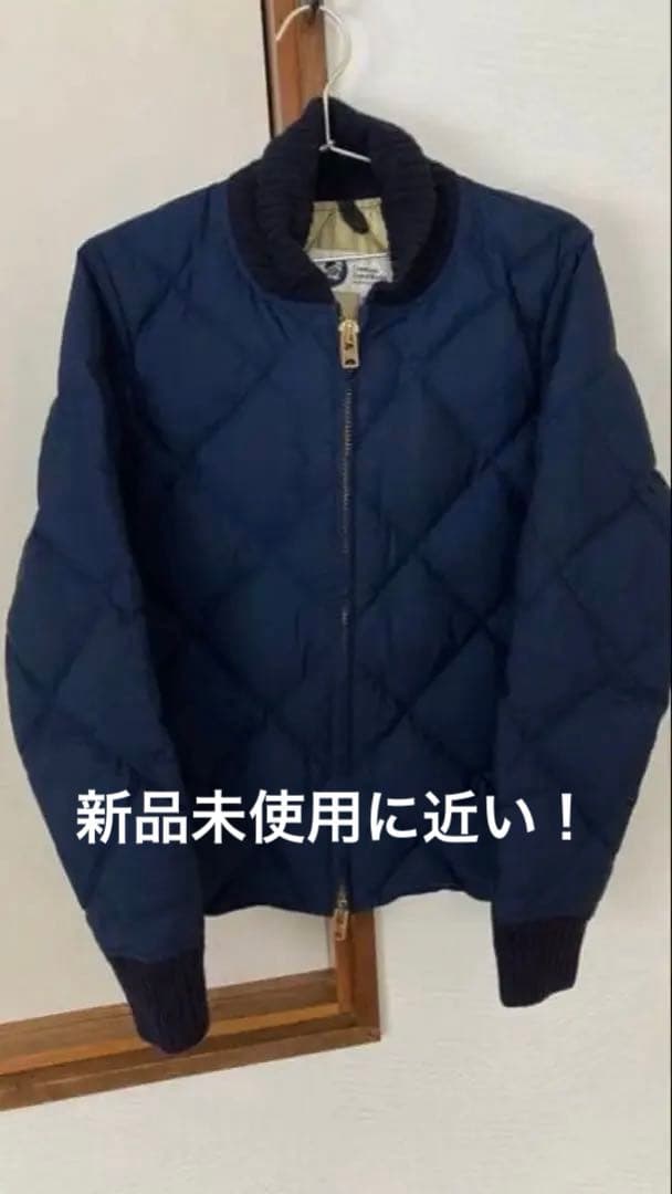 今日中値引きCrescent DownWorks ネイビー ダウンジャケット S