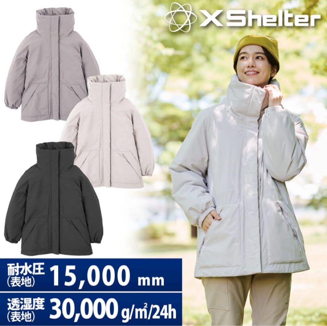 ワークマン　エックスシェルター　レディース　防水ウォームアウター　ブラック　M