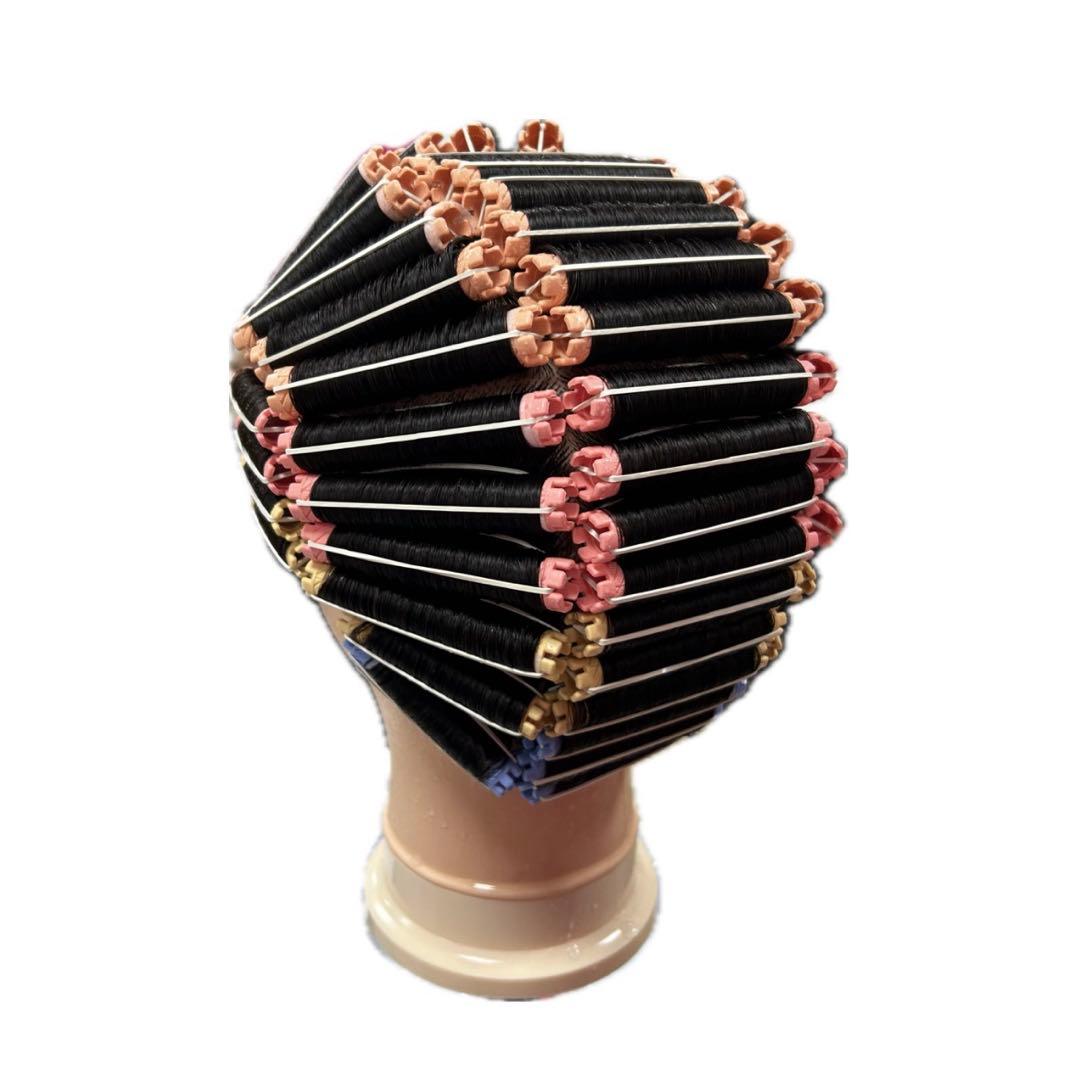 美容師国家試験用　ワインディング セット 黒バッグ付き