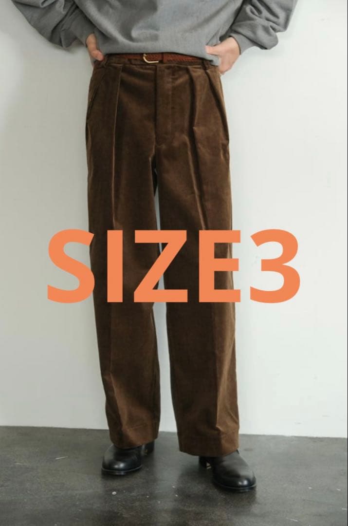 h*r様 BISOWN 25aw CORDUROY 2TUCK WIDE TRO