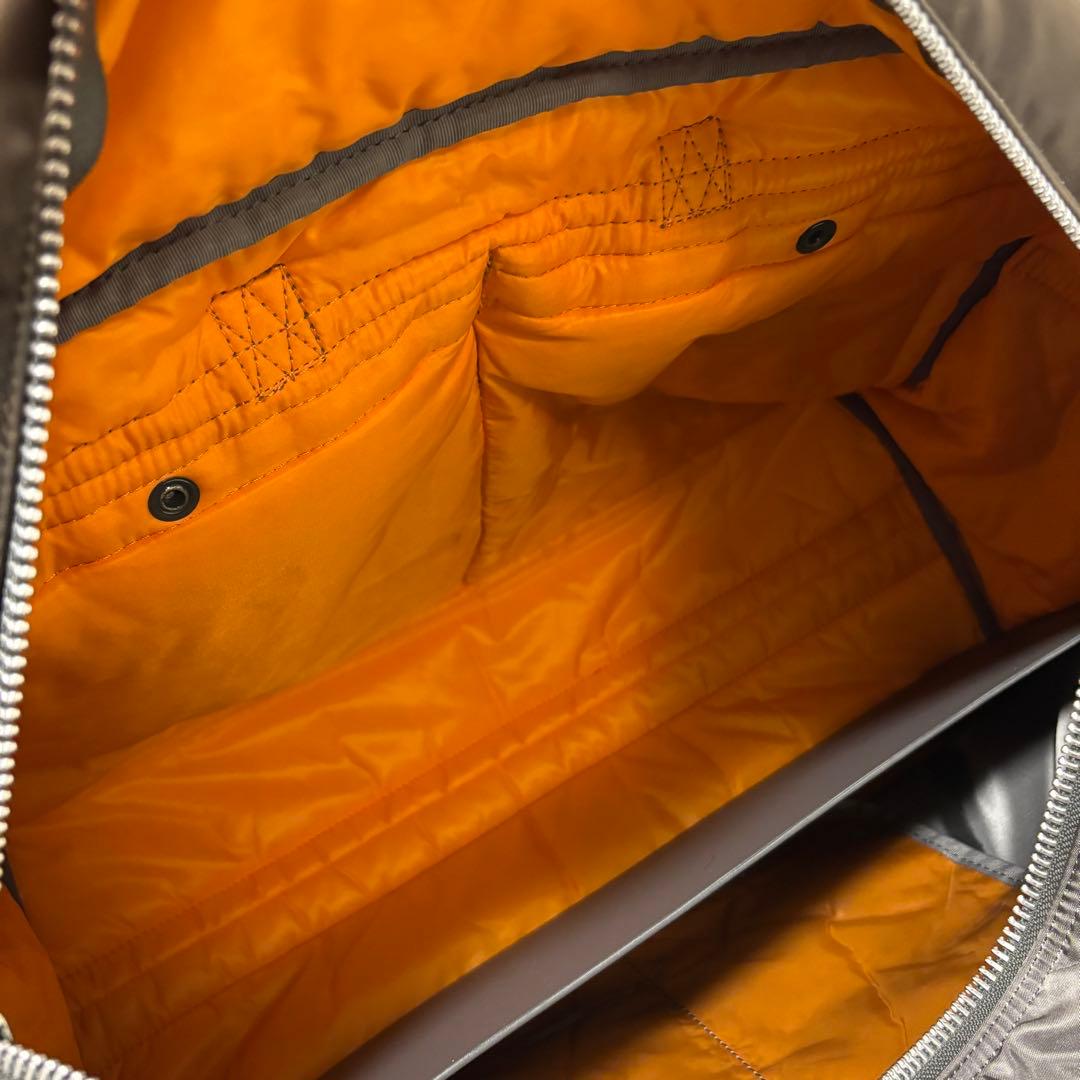 【美品】ポーター PORTER タンカー ボストンバッグ グレー 旅行