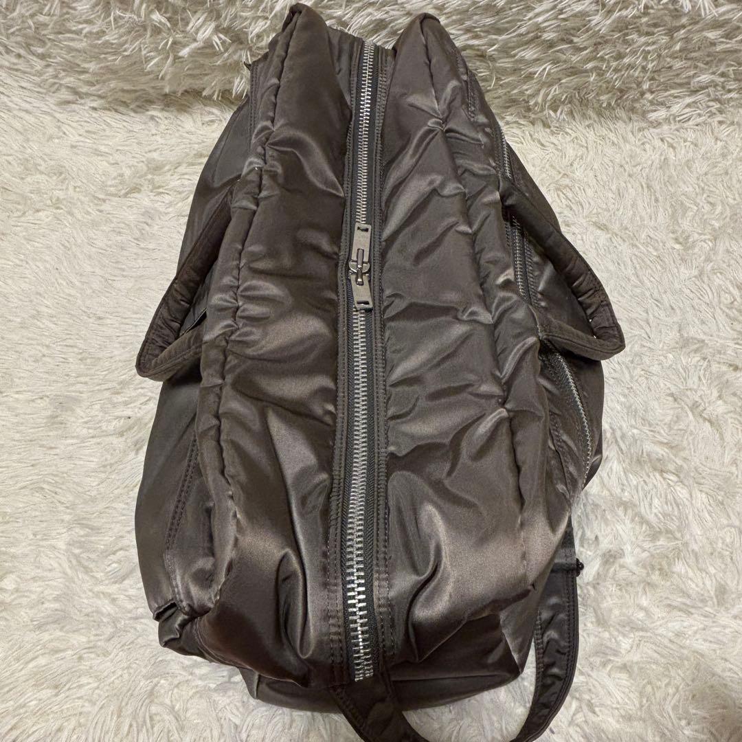 【美品】ポーター PORTER タンカー ボストンバッグ グレー 旅行