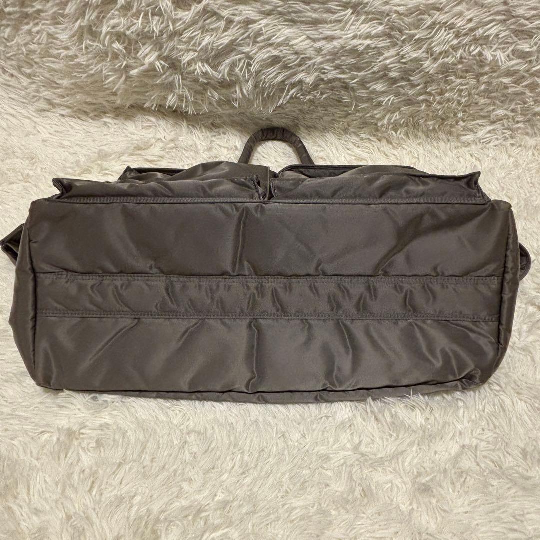 【美品】ポーター PORTER タンカー ボストンバッグ グレー 旅行