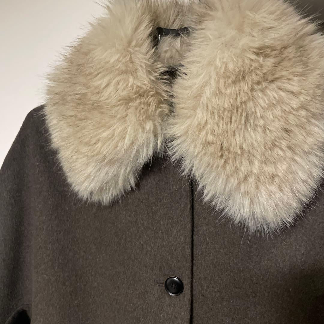 ZARA ファー襟コート