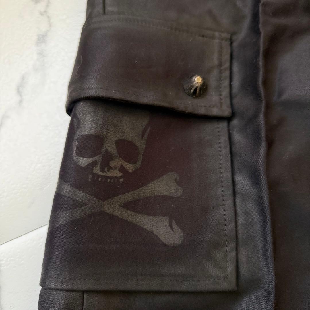 Roen ロエン スタッズ スカル ポケット カーゴパンツ フレアブラック 32