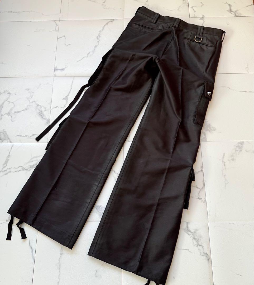 Roen ロエン スタッズ スカル ポケット カーゴパンツ フレアブラック 32