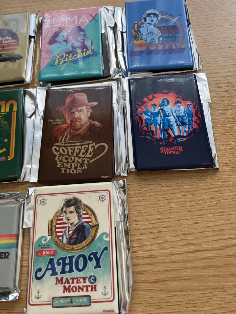 激レア！未使用ストレンジャーシングストレーディング缶マグネットフルコンプ10種B