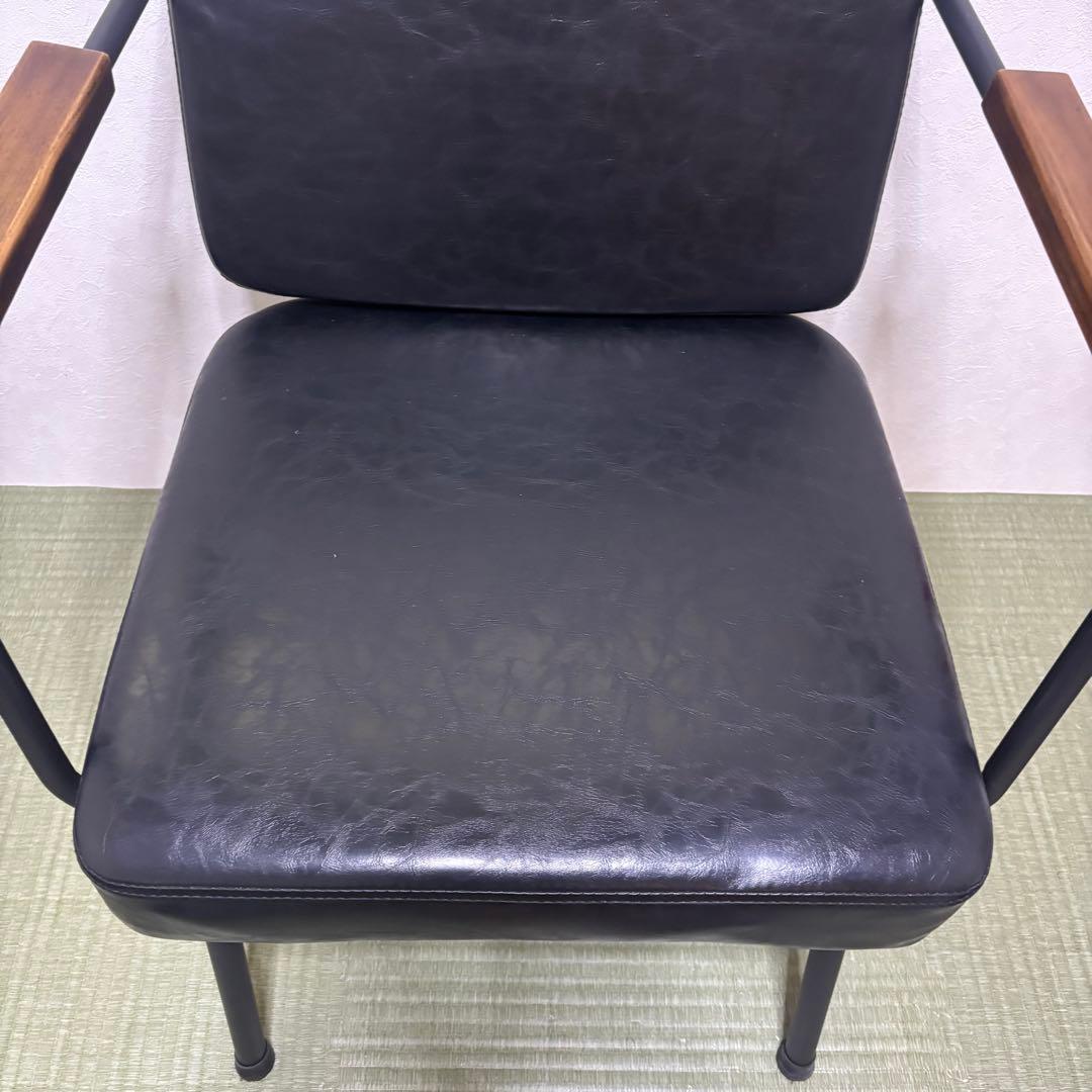 ダイニングチェア　ダイニングソファー　黒　ブラック　バーネイションソファ