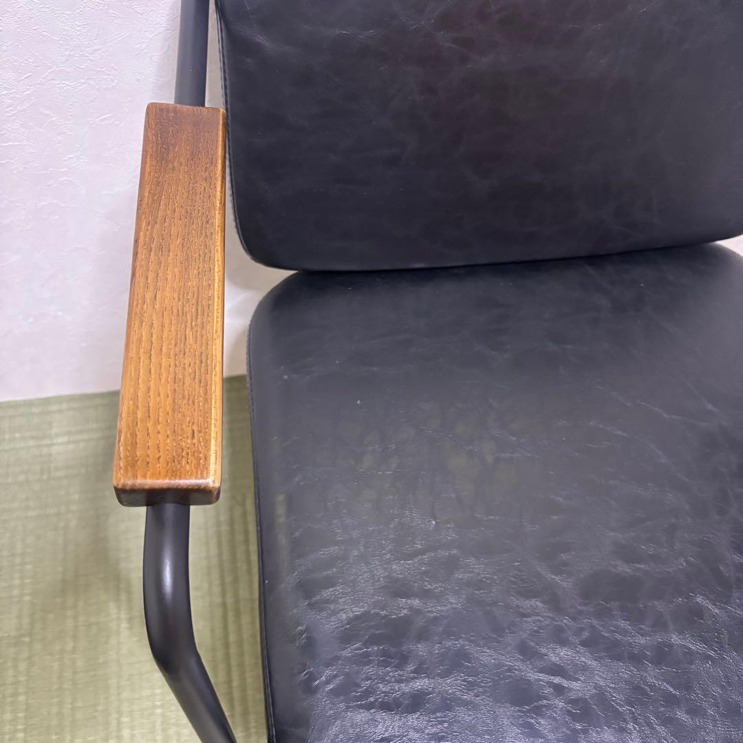 ダイニングチェア　ダイニングソファー　黒　ブラック　バーネイションソファ