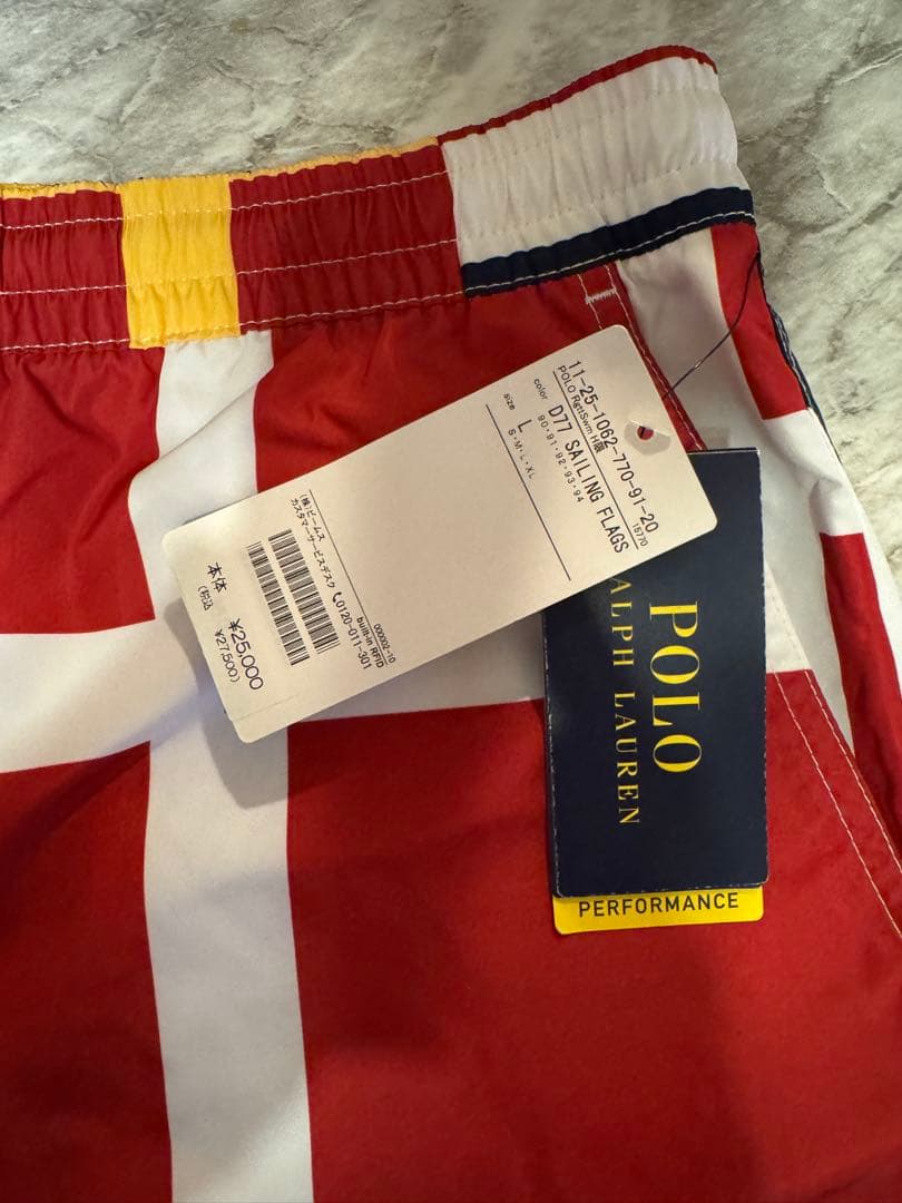 ラルフローレン　マリンデザイン マルチカラーハーフパンツ L