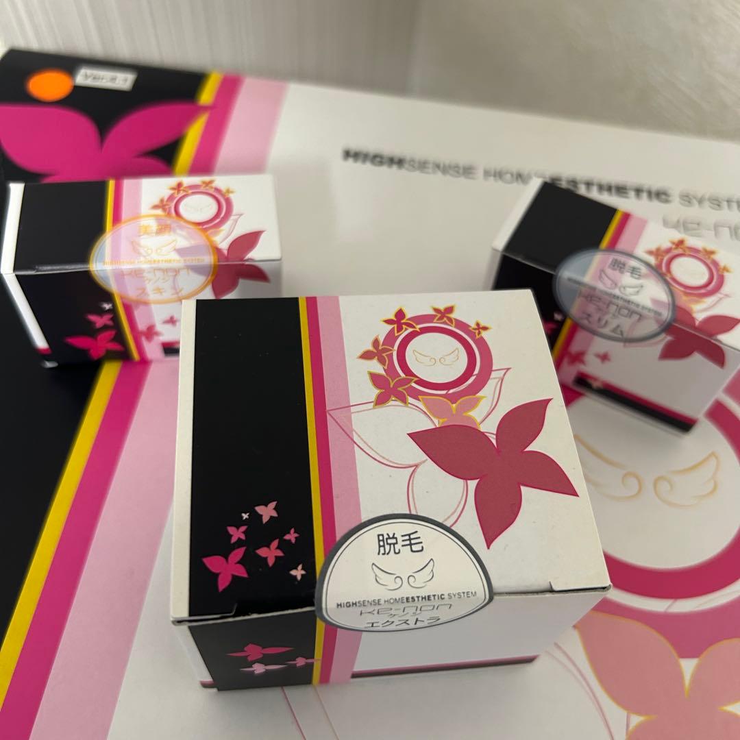 【美品】ケノン 脱毛器 Ver.4.1 オレンジ カートリッジ付き