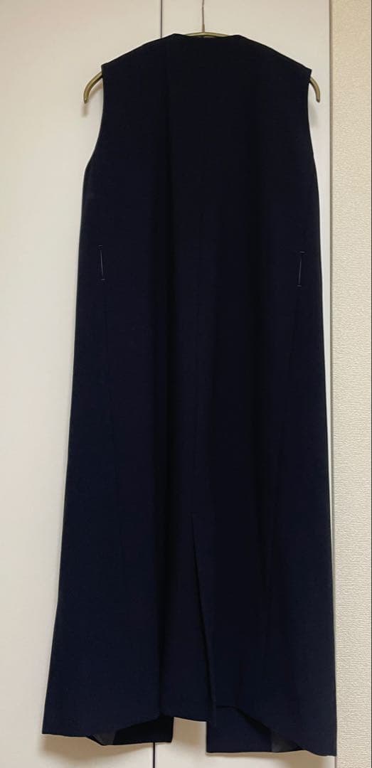 【美品・ソージュ】ウールライクロングジレ