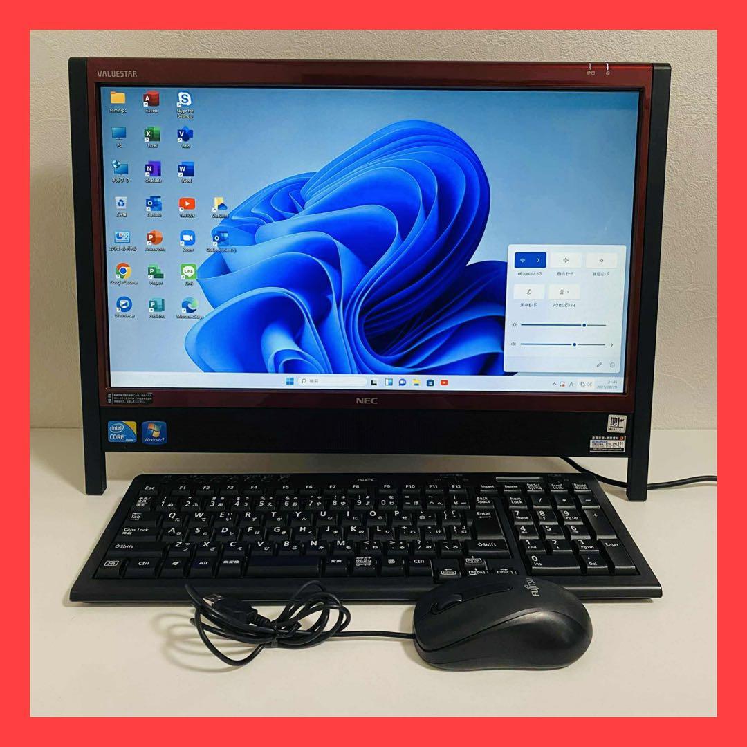 Y774 NECデスクトップi5高速SSDサクサクWindows11オフィス付き
